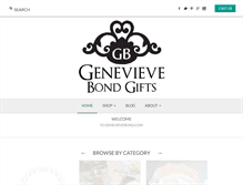 Tablet Screenshot of genevievebond.com